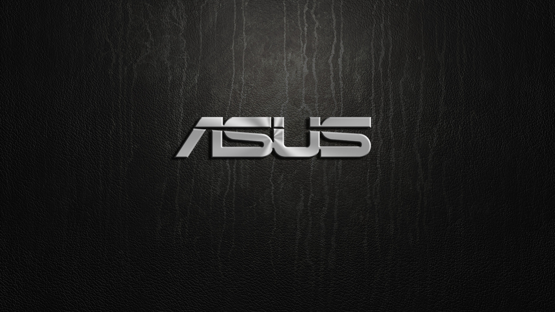 ASUS, Logo, Metallo, Sfondo scuro, 16:9 Full HD, wallpaper widescreen