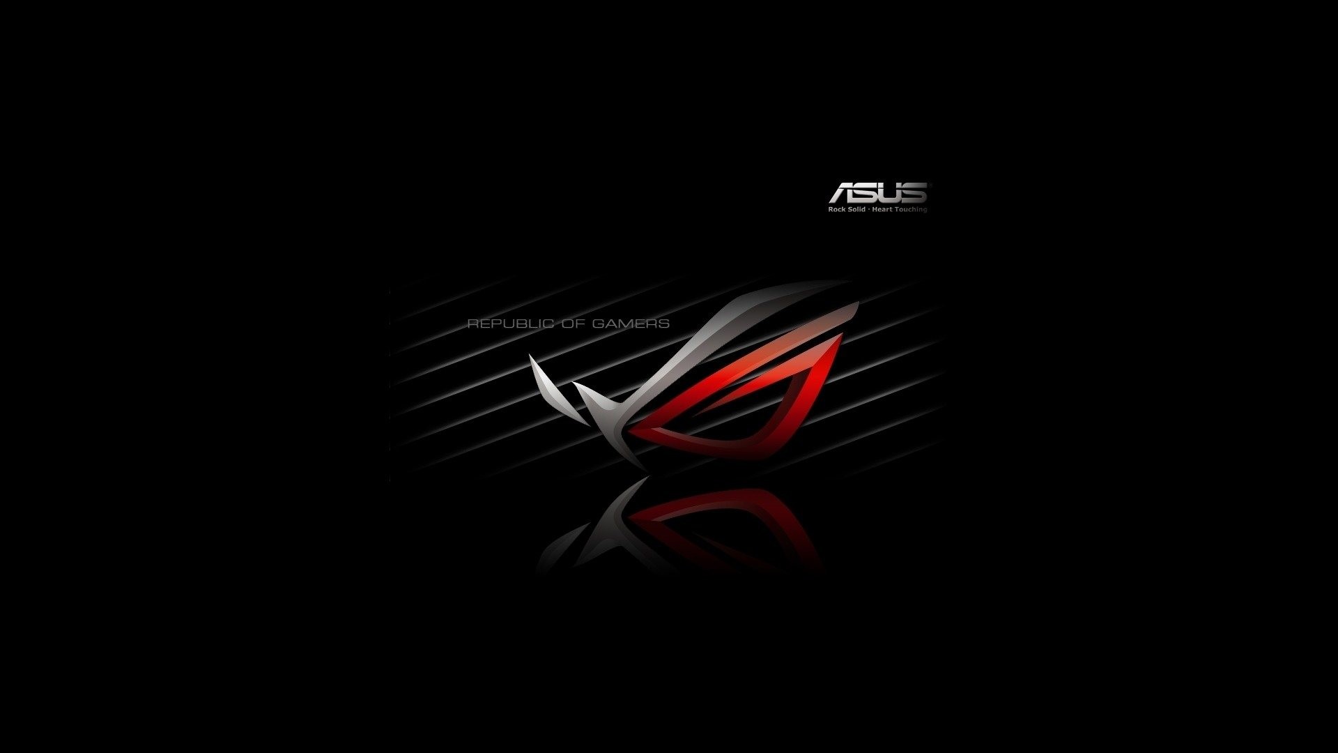 ASUS ROG, Republic of Gamers, Logo, Sfondo nero, 1920x1080, wallpaper desktop