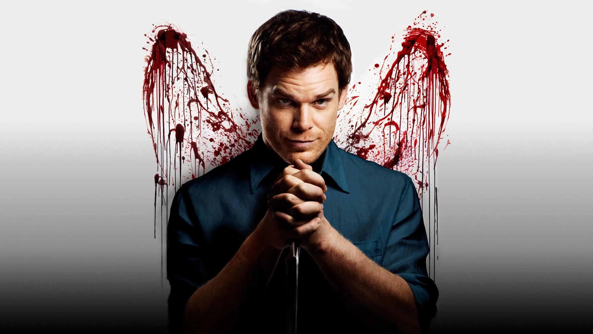 Dexter Morgan, Michael C. Hall, Dexter, Ali di sangue, Schizzi di sangue, sfondo Full HD per computer