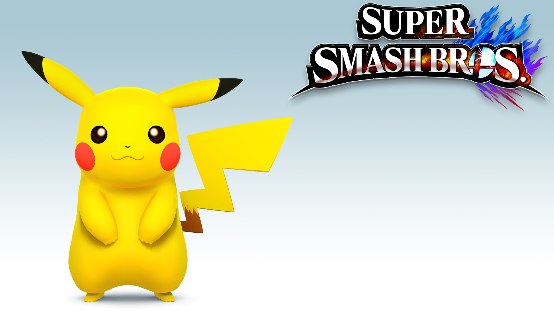 Pikachu, Super Smash Bros., Pokémon, Modello 3D, Full HD, sfondo per PC e portatile