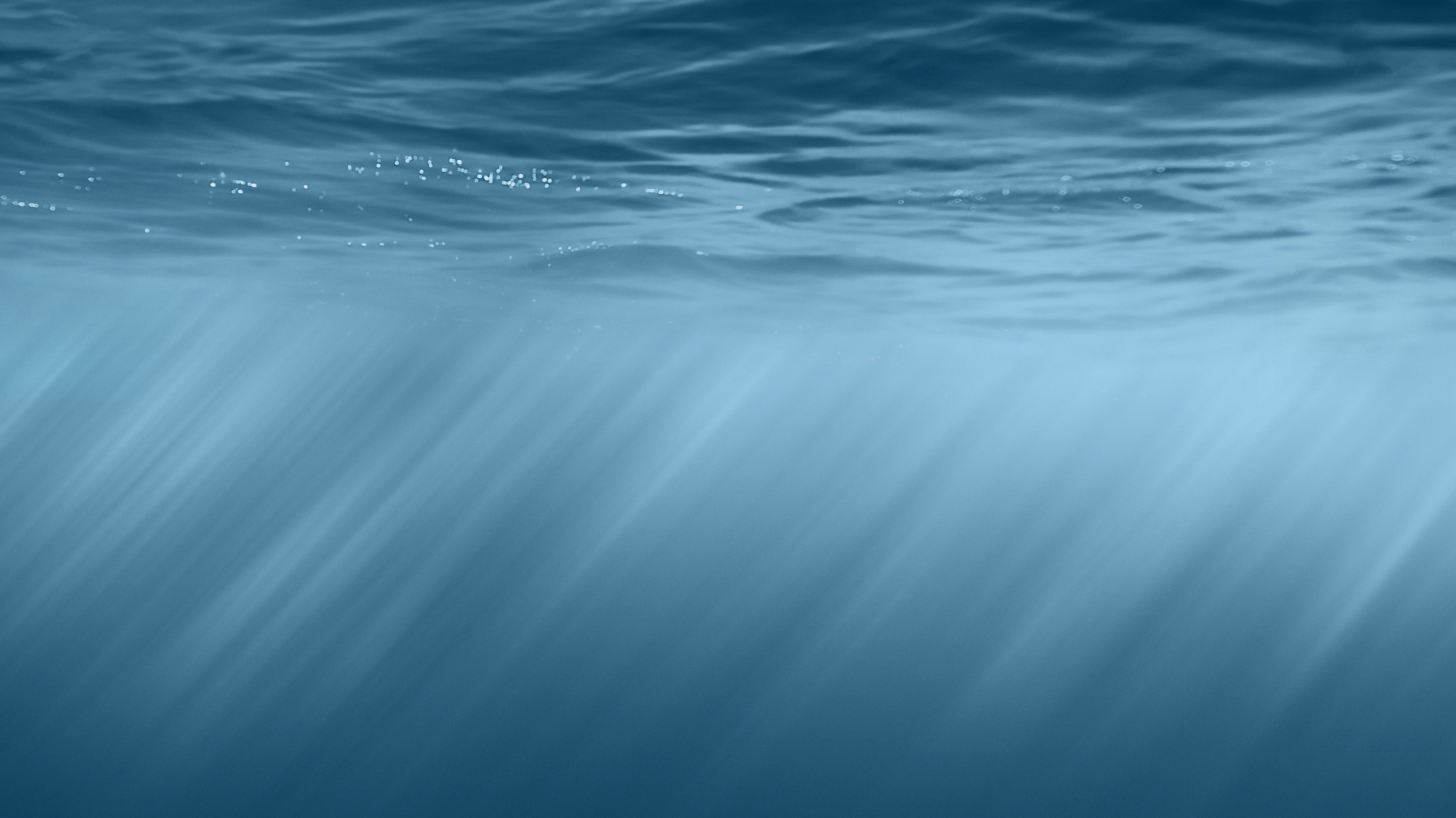 iOS 8, Oceano, Sott'acqua, Raggi di luce, Full HD, sfondo per portatile