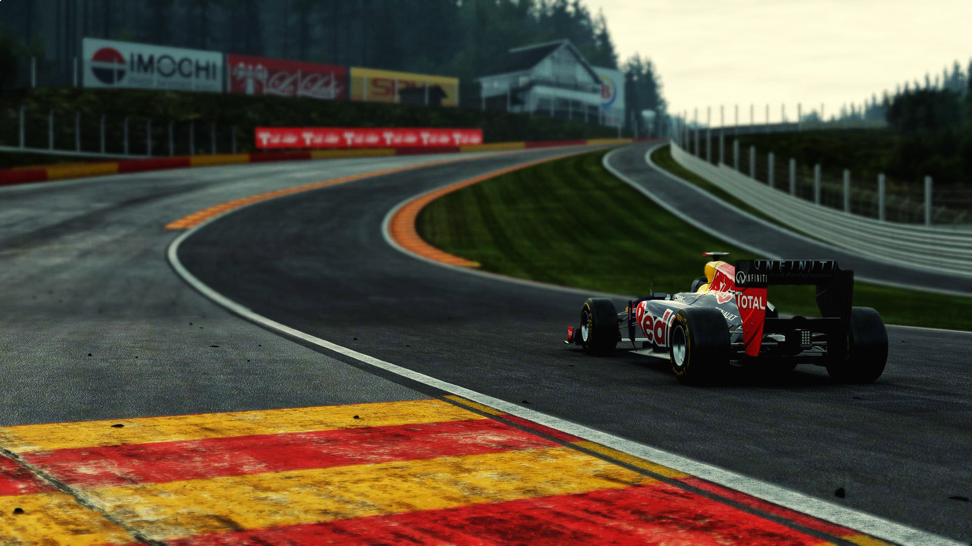 Red Bull Racing, Circuito di Spa-Francorchamps, Formula 1, Curva, Pista, sfondo desktop Full HD