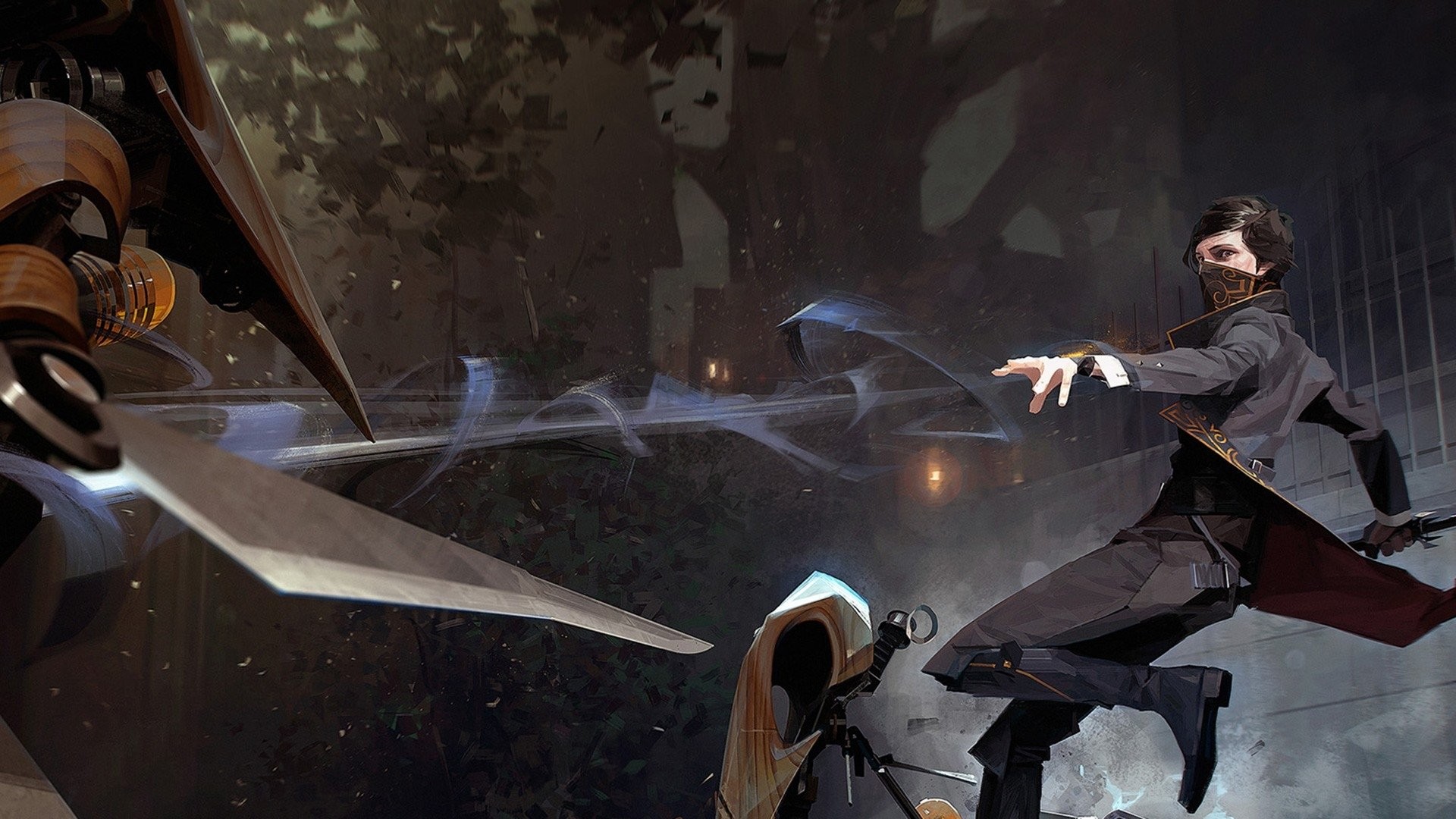 Emily Kaldwin, Dishonored 2, Combattimento, Lama, 1920x1080, sfondo per PC