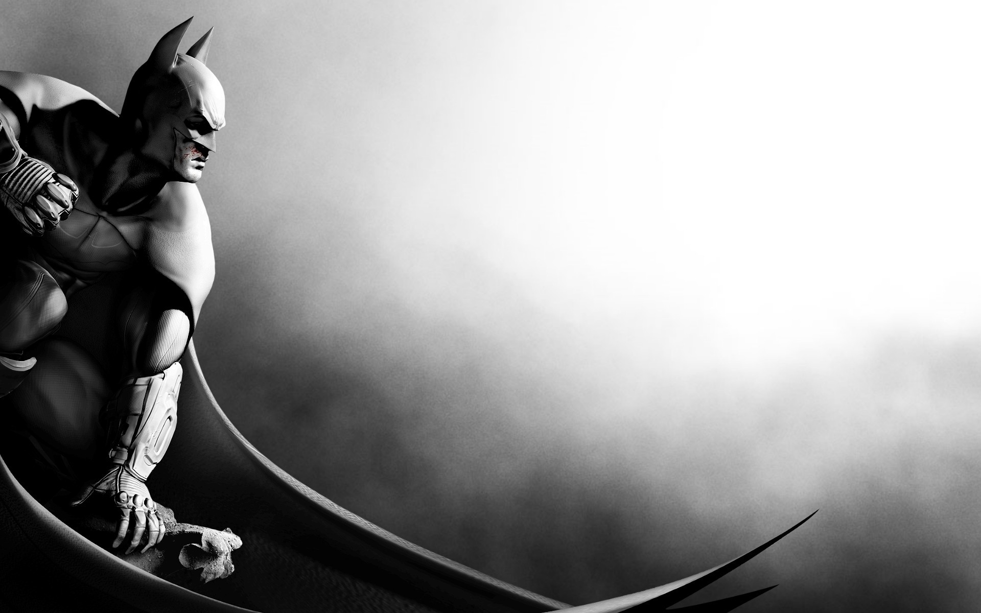 Batman, Batman: Arkham City, Bianco e nero, 16:10 Full HD, sfondo widescreen