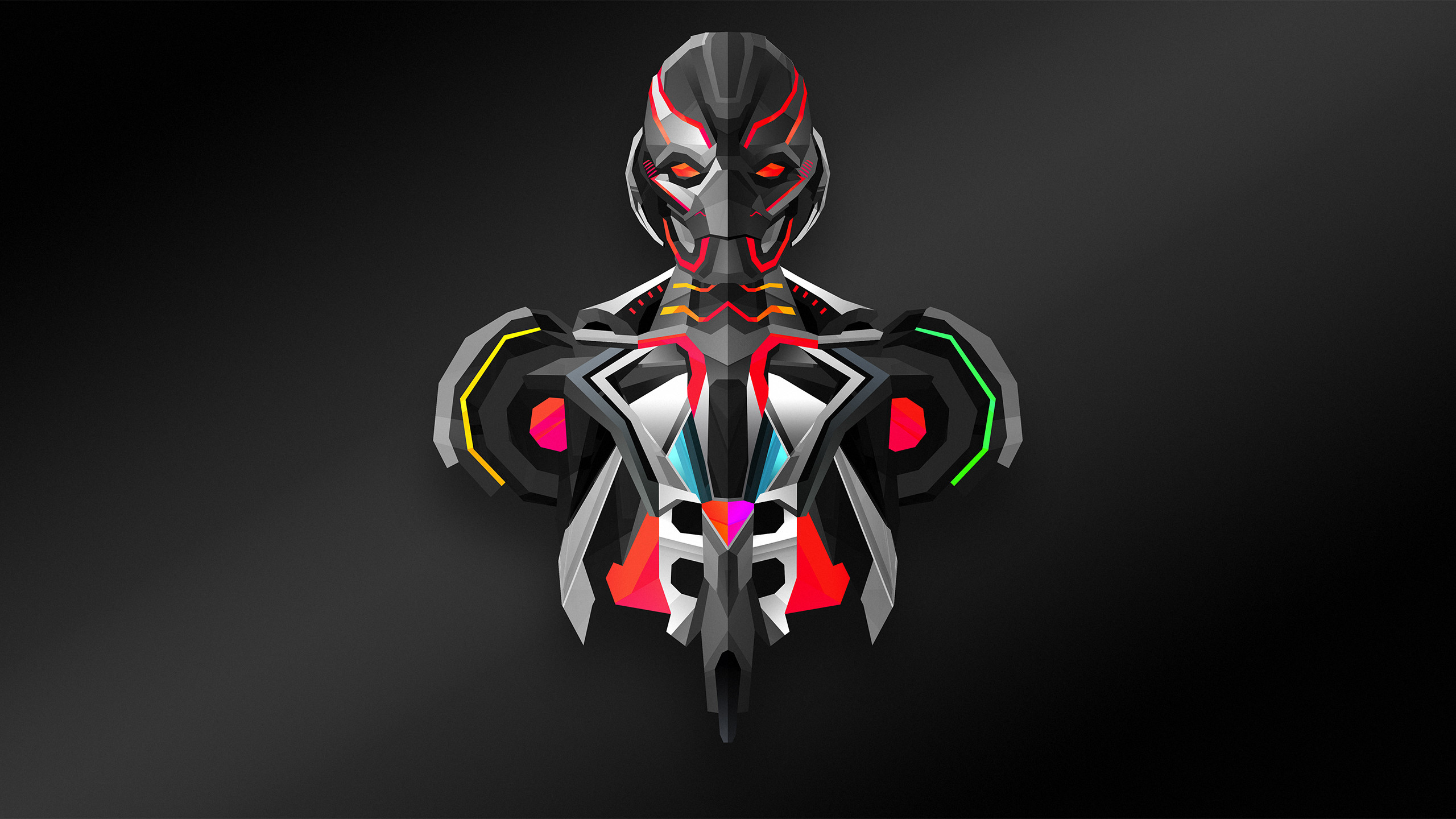 Ultron, Marvel, Avengers: Age of Ultron, Low poly, 2K, sfondo Windows 11
