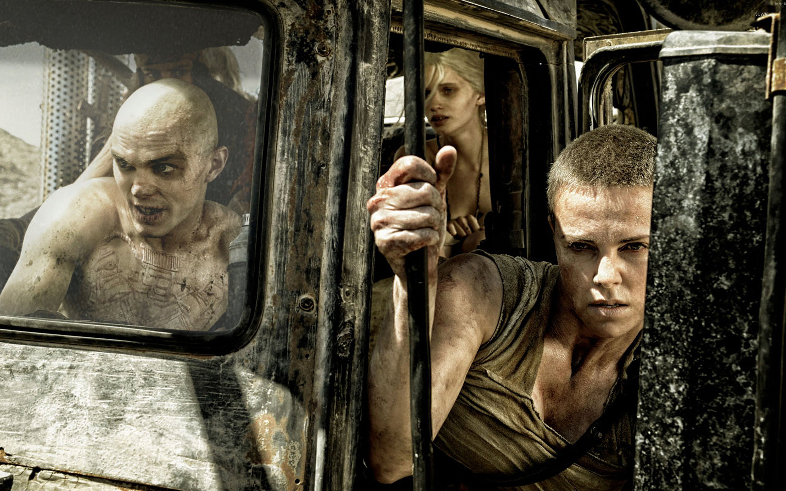 Mad Max: Fury Road, Nicholas Hoult, Nux, Charlize Theron, Furiosa, sfondo 2K per portatile