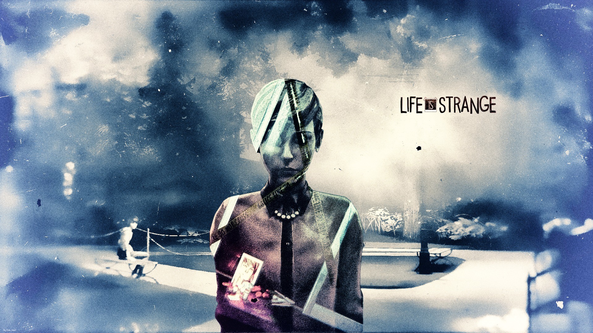 Max Caulfield, Life is Strange, Logo, Arte digitale, Blu, Full HD, wallpaper per PC