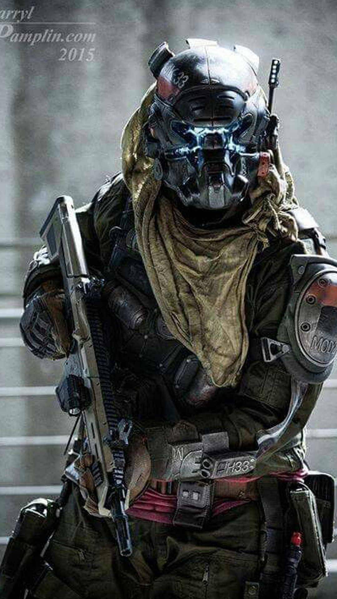 Titanfall, Pilota, Soldato futuristico, Fucile, Full HD, sfondo per smartphone
