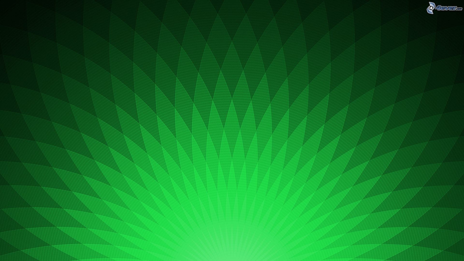 Motivo geometrico, Raggi, Verde, Full HD, sfondo per portatile