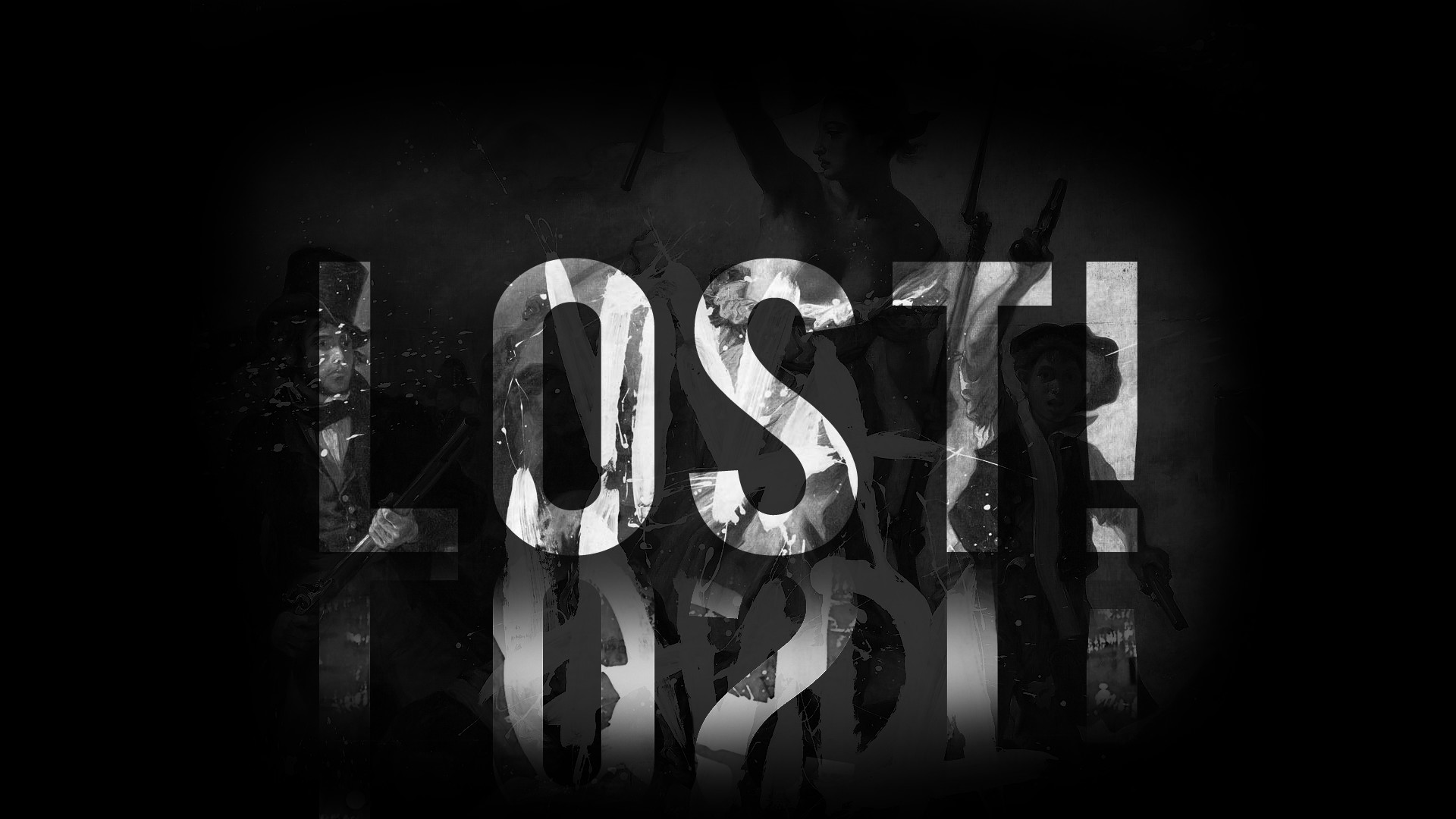 Lost!, Coldplay, Tipografia, Bianco e nero, Full HD 1080p, sfondo desktop