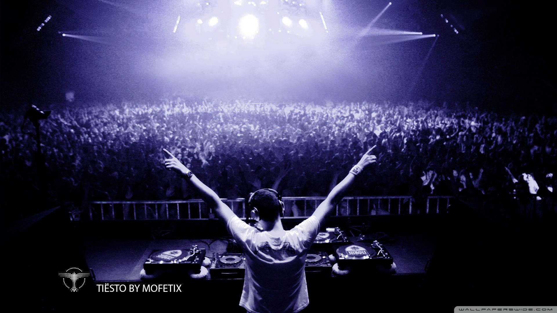 Tiësto, DJ, Concerto, Folla, Full HD, sfondo per portatile