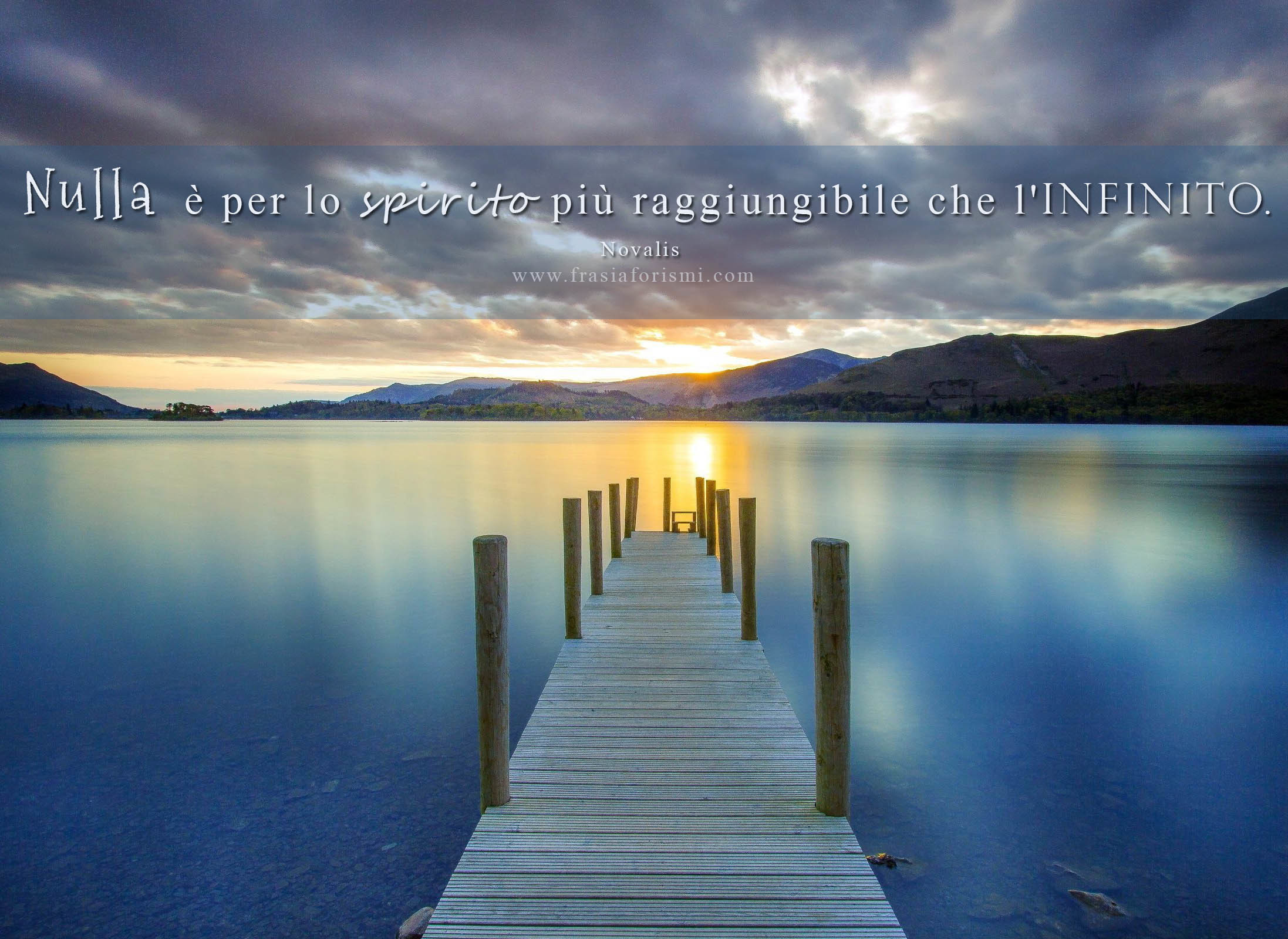 Citazione, Pontile, Lago, Tramonto, Full HD, sfondo Windows 11
