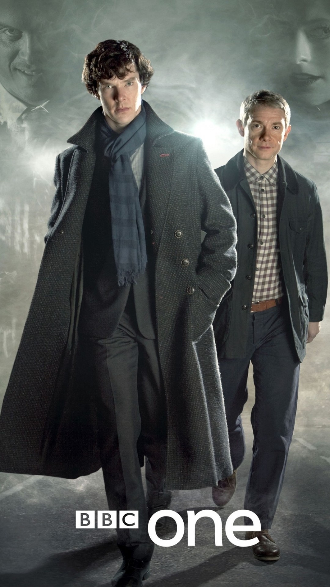 Sherlock Holmes, John Watson, Benedict Cumberbatch, Martin Freeman, Sherlock, BBC One, Poster, sfondo iPhone