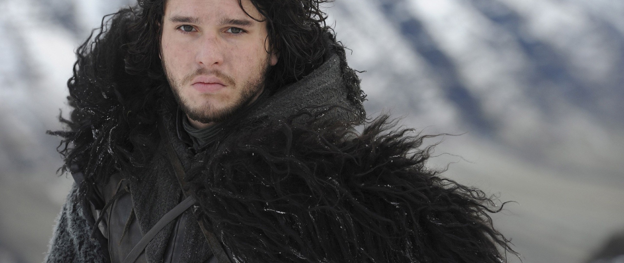 Jon Snow, Kit Harington, Il Trono di Spade, Pelliccia, 2560x1080, sfondo per PC