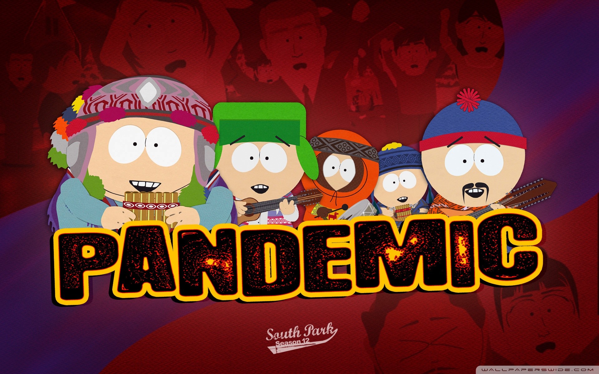 South Park, Pandemic, Flauti di Pan, Stan Marsh, Kyle Broflovski, sfondo Full HD per computer