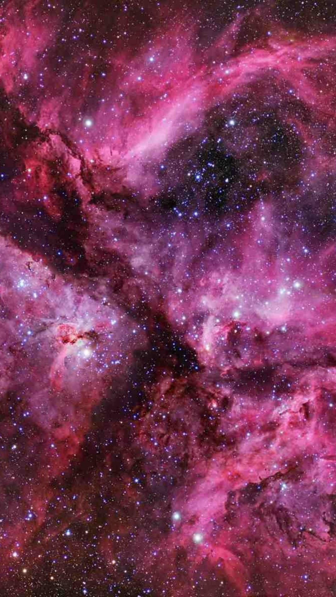 Nebulosa, Spazio, Rosa, Full HD, sfondo iPhone 6