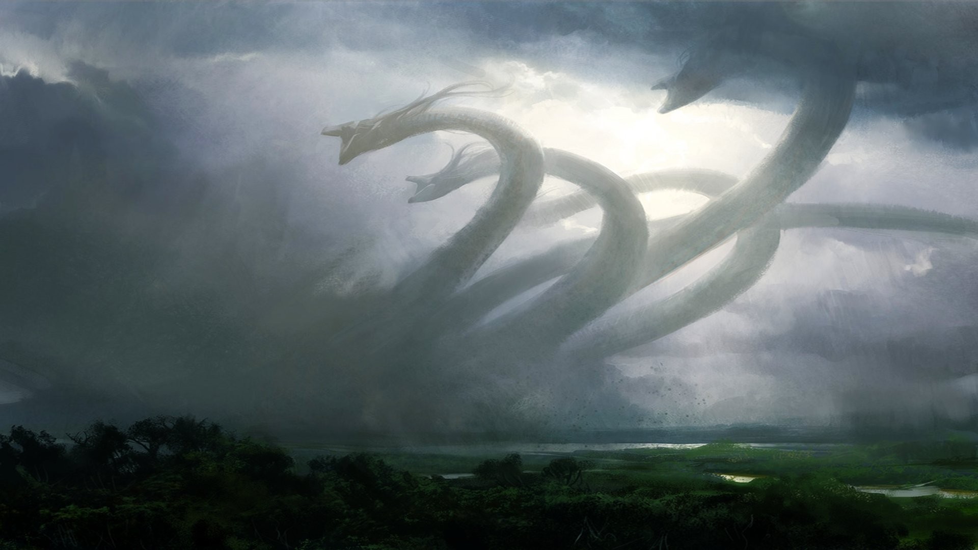 Progenitus, MTG, Idra, Tempesta, 1920x1080, wallpaper desktop