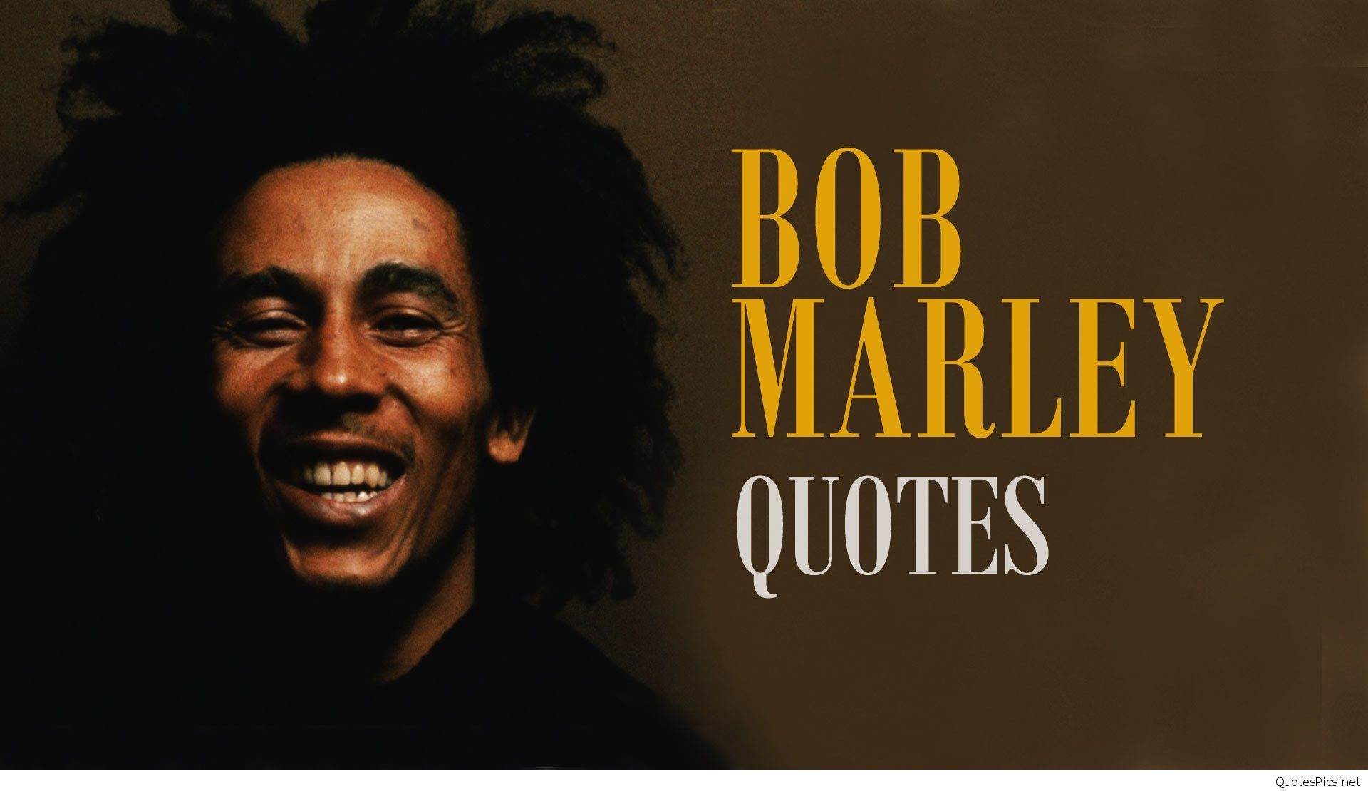 Bob Marley, Citazioni, Sorriso, Tipografia, Full HD, sfondo per portatile
