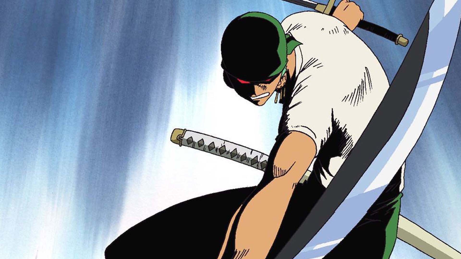 Roronoa Zoro, One Piece, Katana, Bandana, Azione, 1920x1080, sfondo per PC