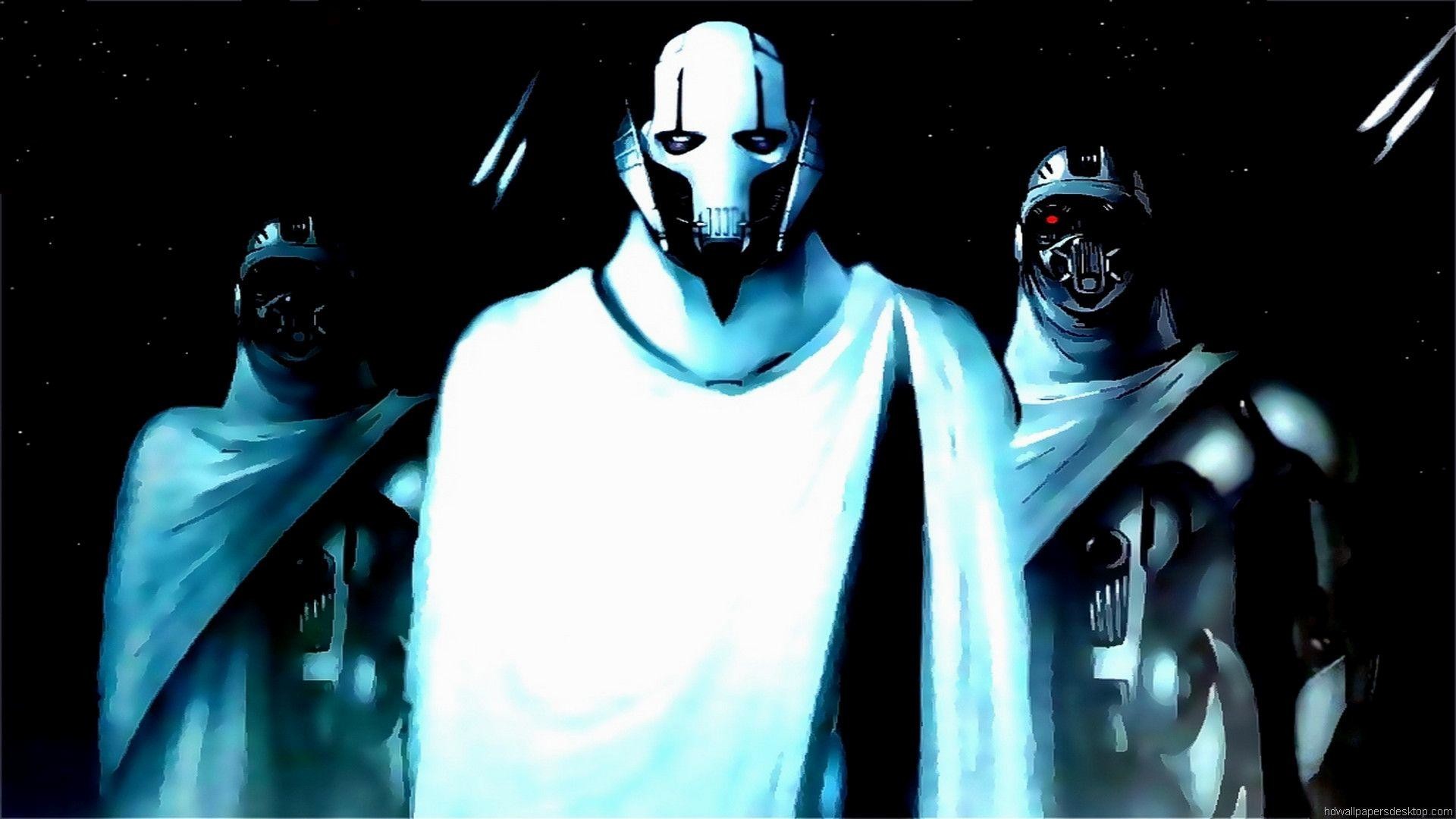 Generale Grievous, Star Wars, Droidi guardia, Mantello bianco, Full HD, sfondo per PC