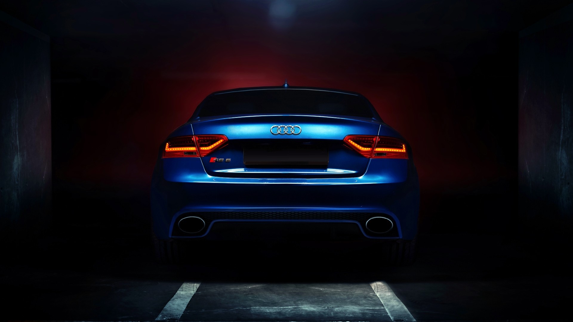 Audi RS 5, Audi, Posteriore, Blu, Full HD 1080p, sfondo desktop