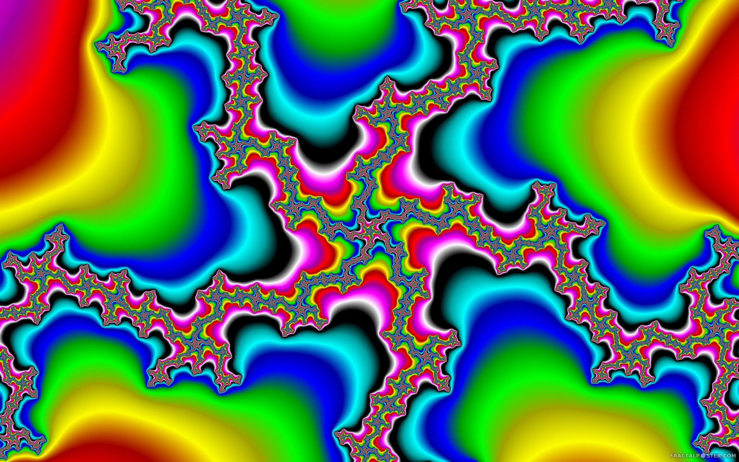 Frattale, Arte psichedelica, Colori, 2K, sfondo per PC