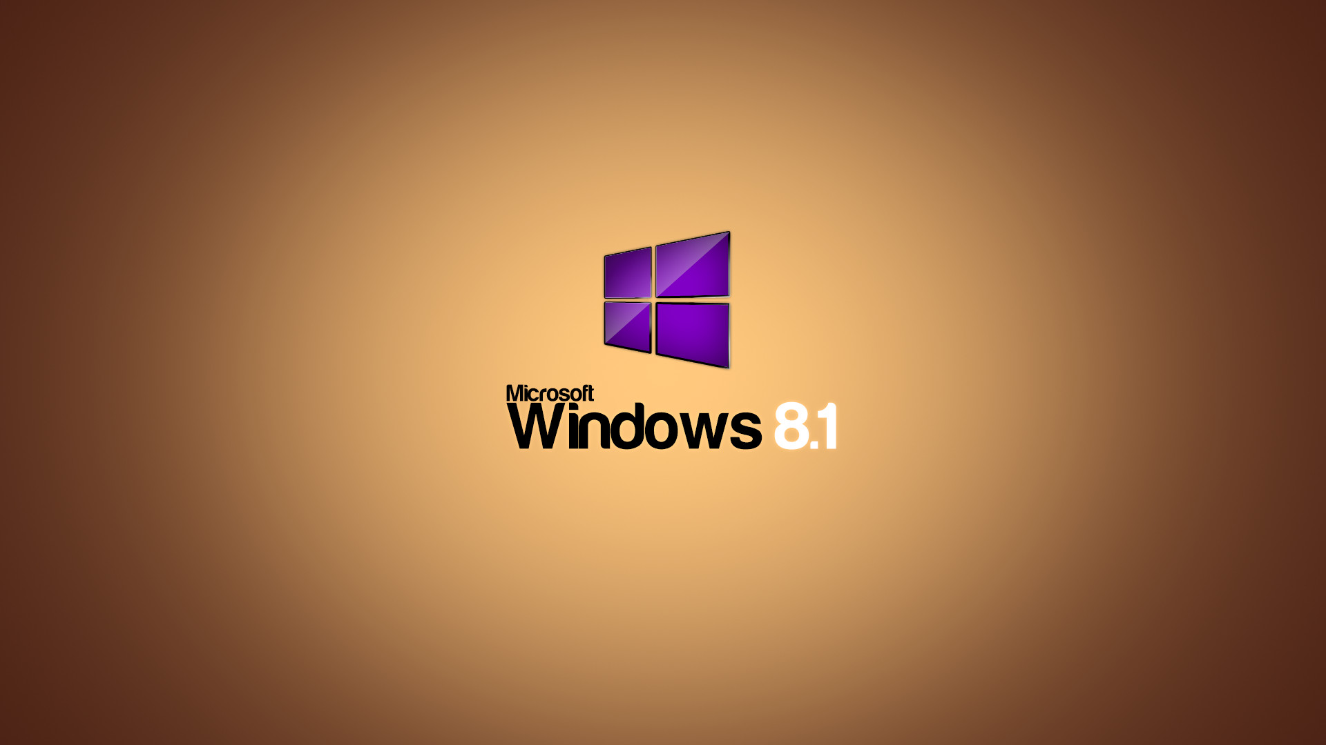 Microsoft Windows 8.1, Logo Windows, Marrone, 16:9 Full HD, wallpaper widescreen