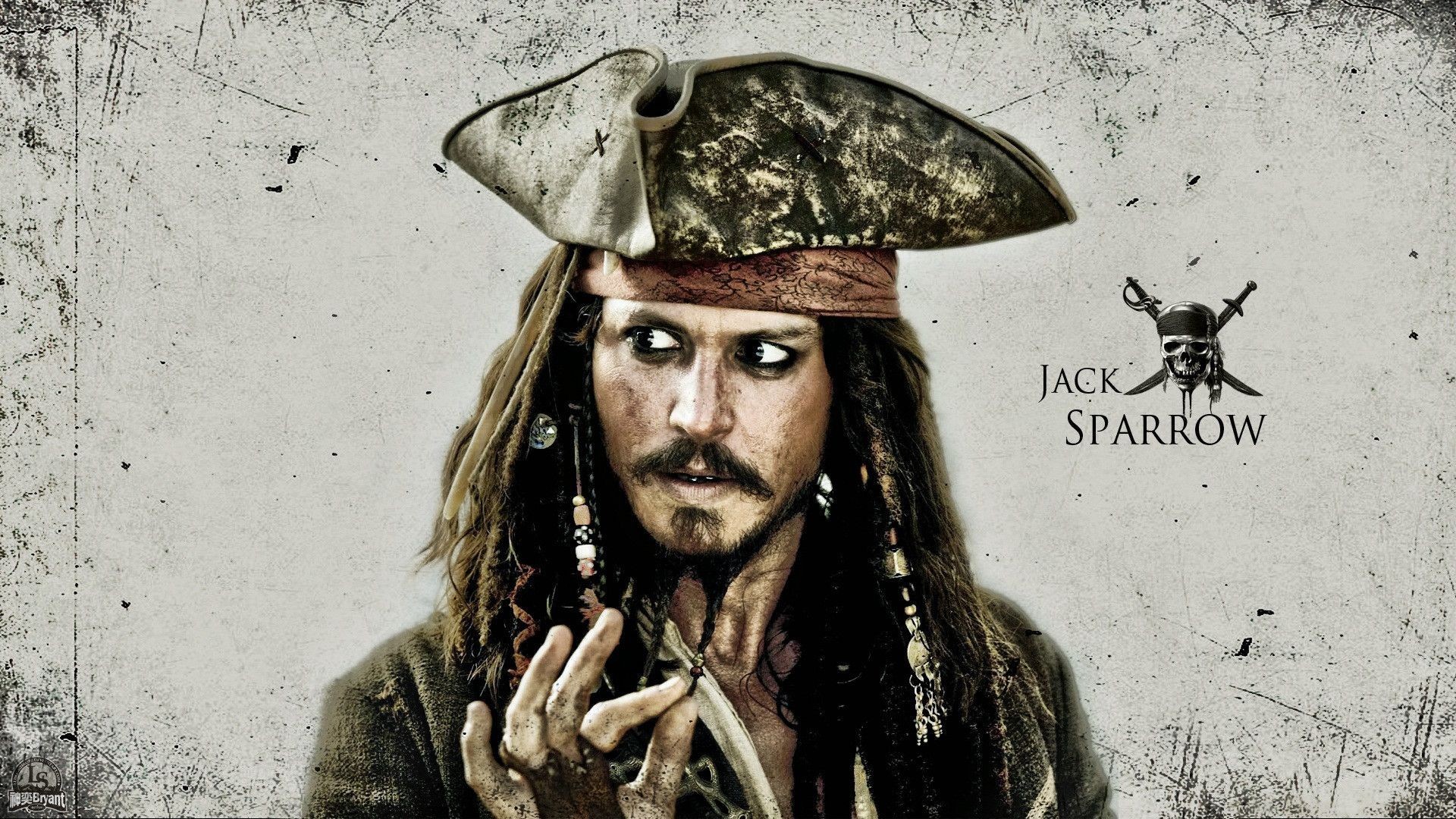Jack Sparrow, Johnny Depp, Pirati dei Caraibi, Tricorno, Ritratto, sfondo Windows 11