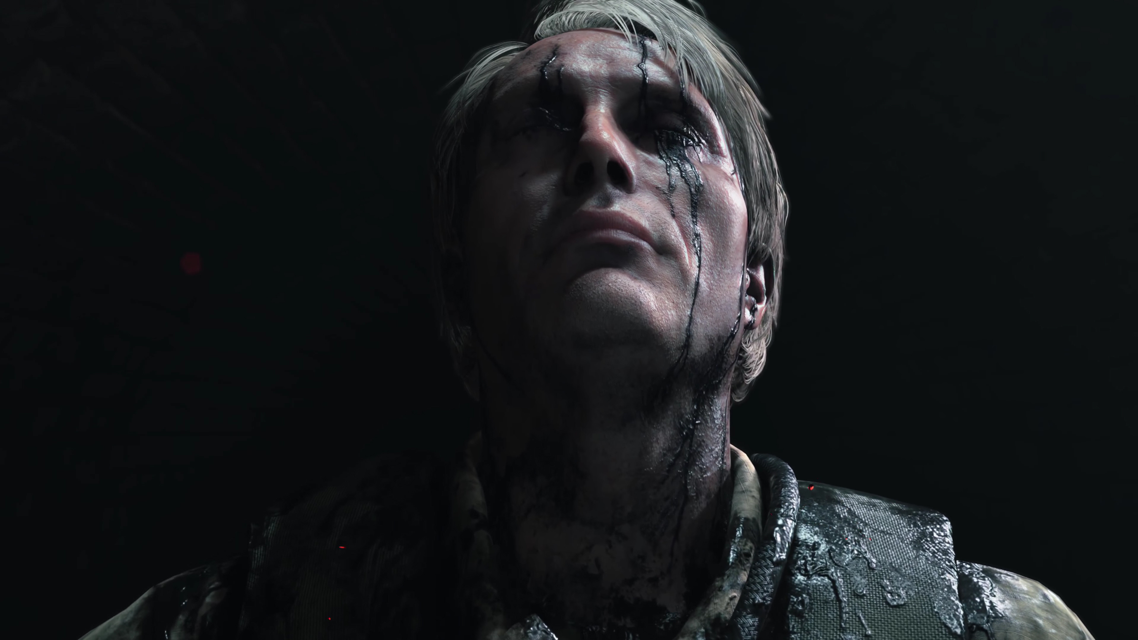 Mads Mikkelsen, Death Stranding, Videogioco, Toni scuri, 2K, sfondo per PC e portatile