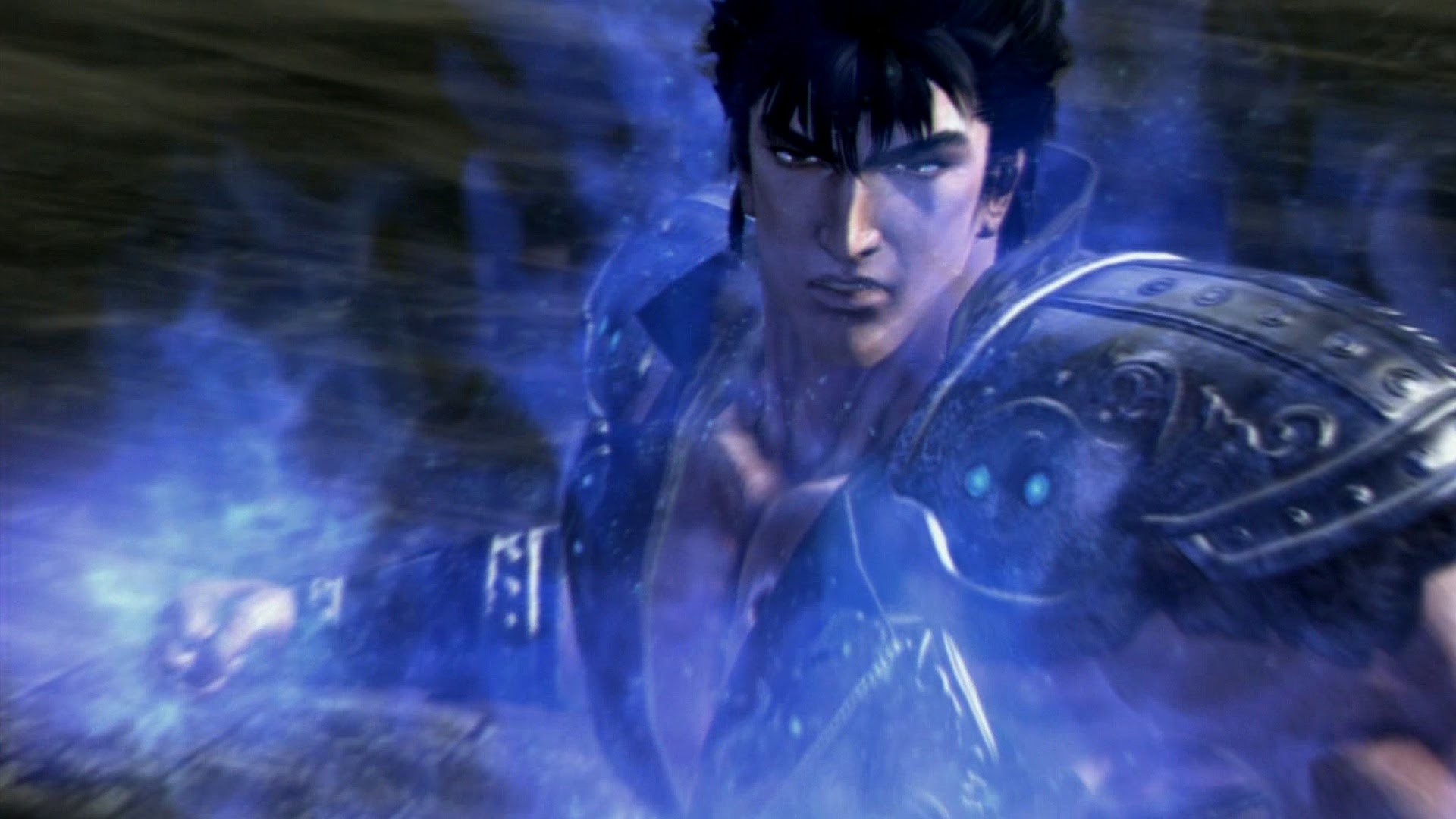 Kenshiro, Fist of the North Star: Ken's Rage, Aura blu, Videogioco, sfondo 16:9 Full HD