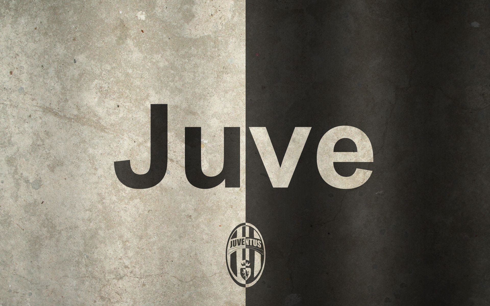 Juventus, Juve, Tipografia, Bianco e nero, 16:10 Full HD, sfondo widescreen