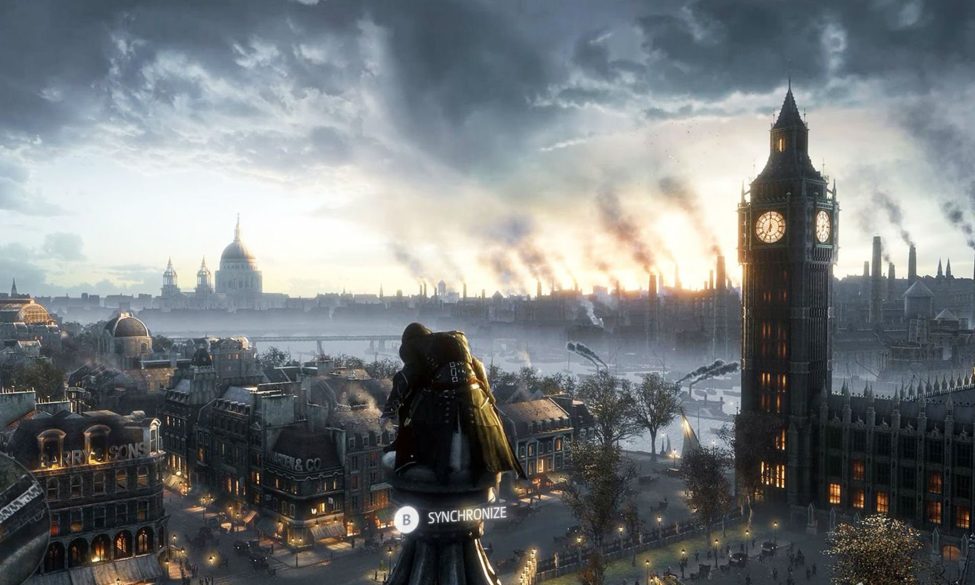 Jacob Frye, Assassin's Creed Syndicate, Big Ben, Londra, Punto di sincronizzazione, immagine di sfondo