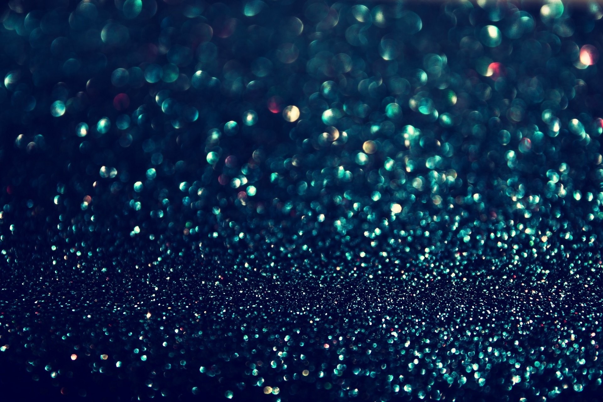 Glitter, Bokeh, Verde acqua, Blu notte, Full HD, sfondo per portatile