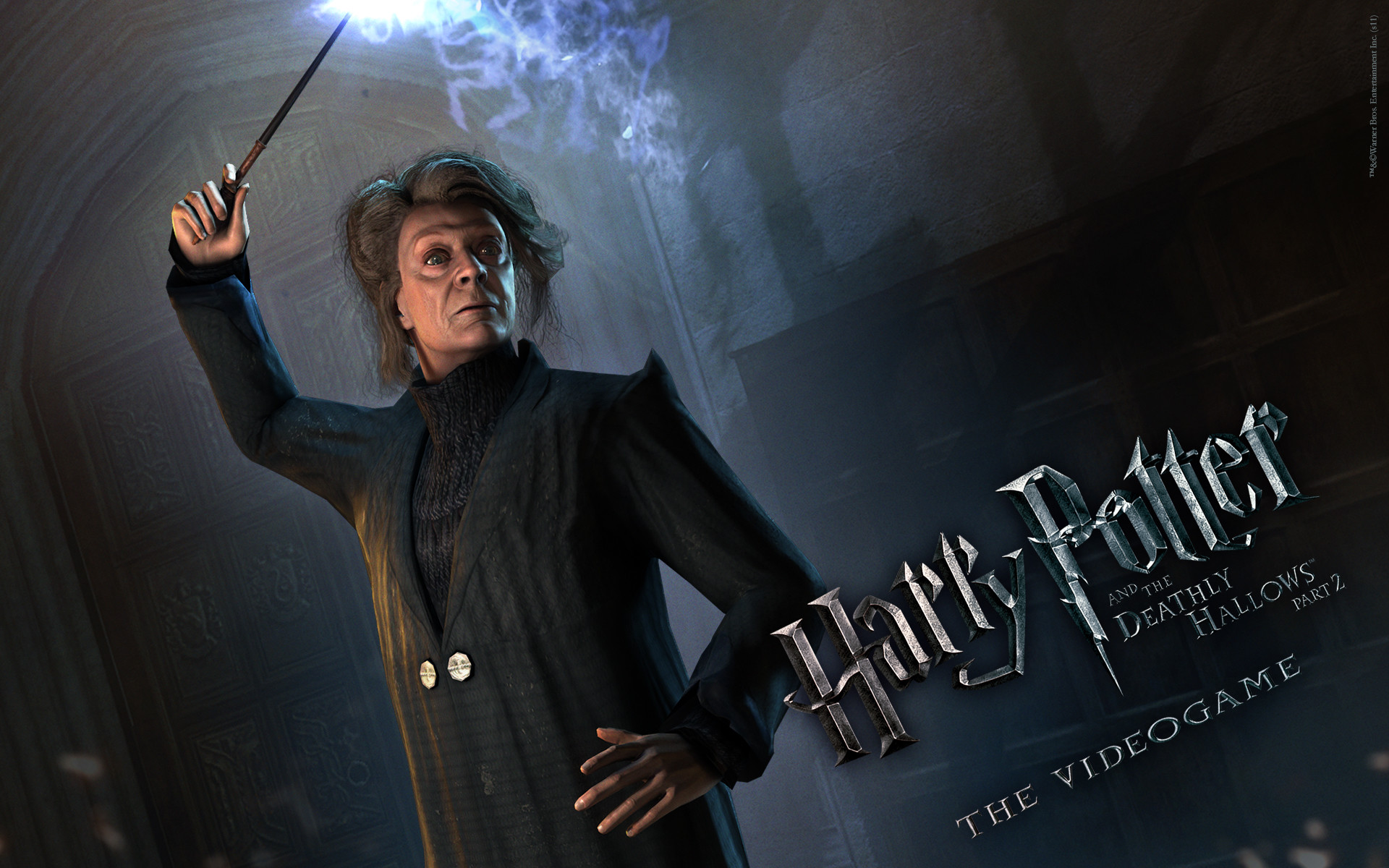 Harry Potter e i Doni della Morte, Videogioco, Minerva McGranitt, Bacchetta, immagine di sfondo