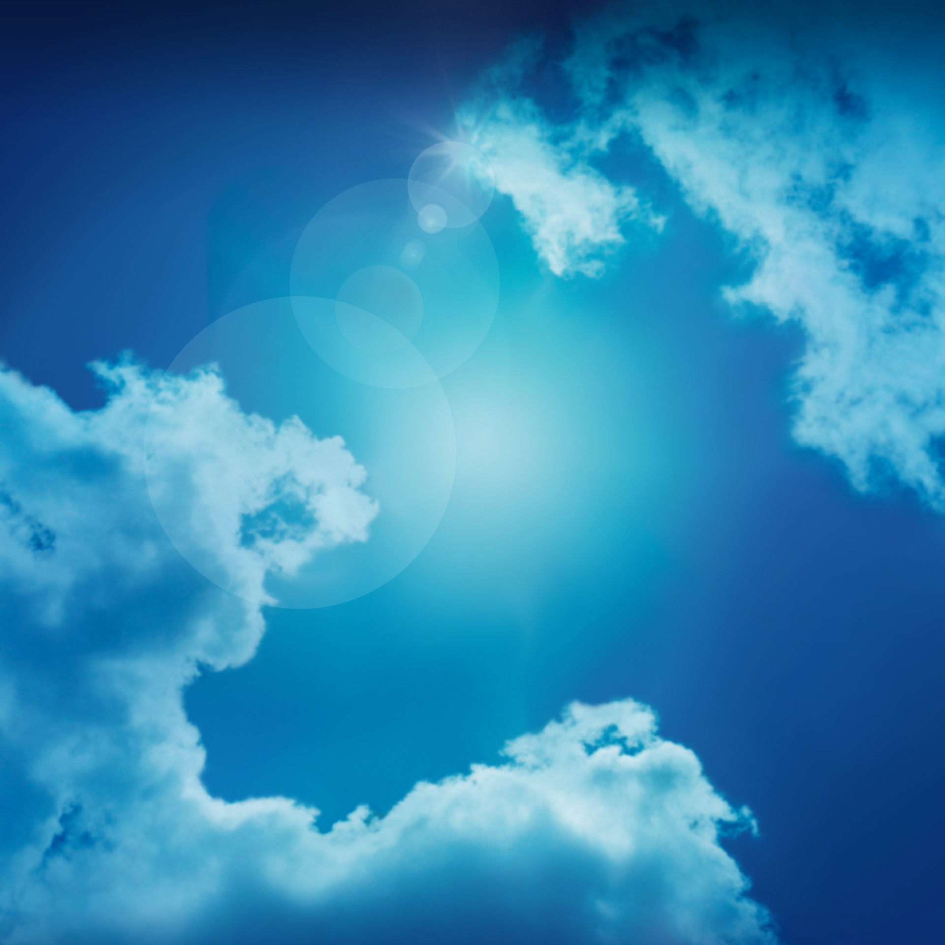 Nuvole, Cielo, Luce, Blu, Arte digitale, Full HD, sfondo Galaxy S4