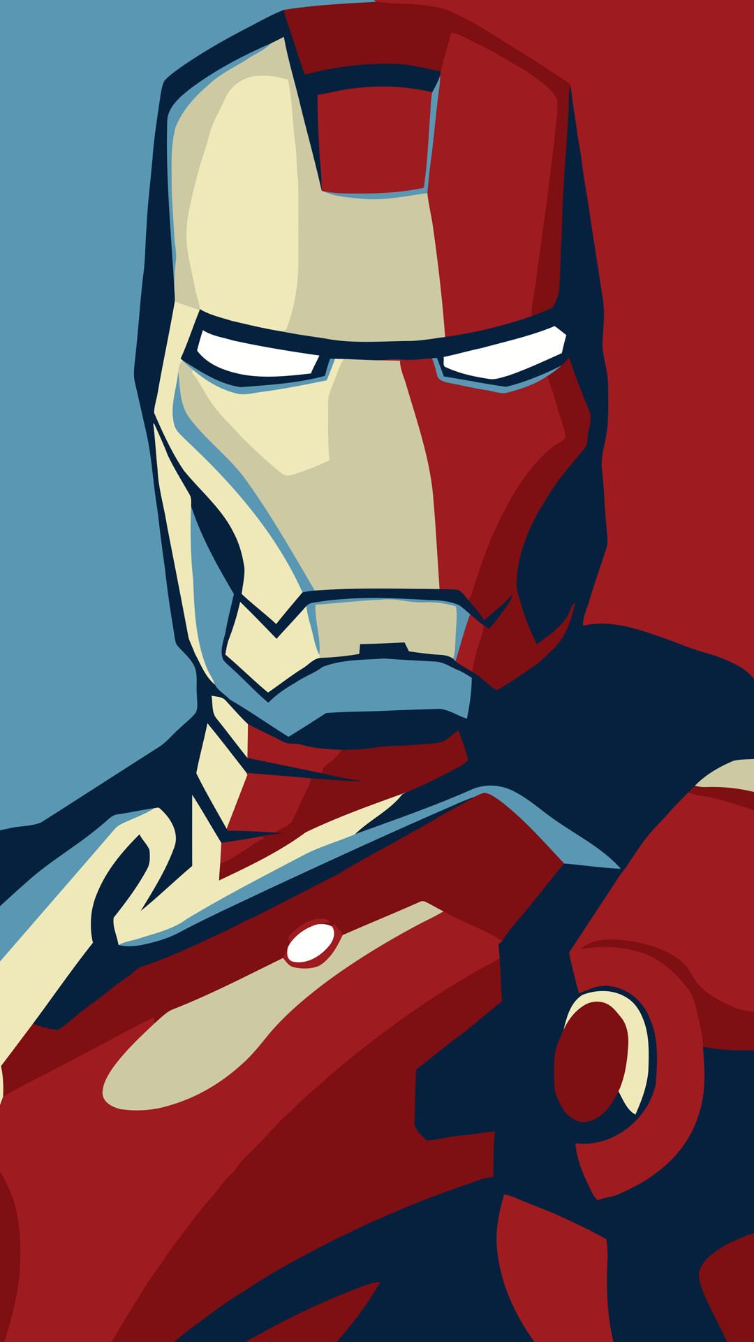 Iron Man, Marvel, Stile poster, Pop art, Full HD, sfondo per smartphone