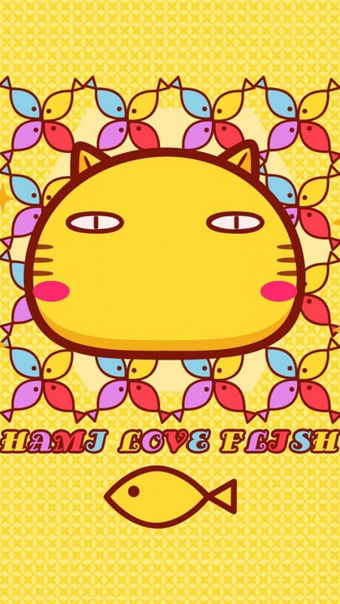 Gatto, Kawaii, Giallo, Full HD, sfondo verticale per cellulare