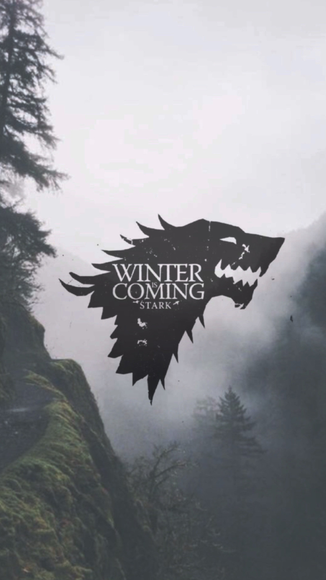 Il Trono di Spade, Casa Stark, Metalupo, Winter is Coming, Foresta nebbiosa, wallpaper Full HD