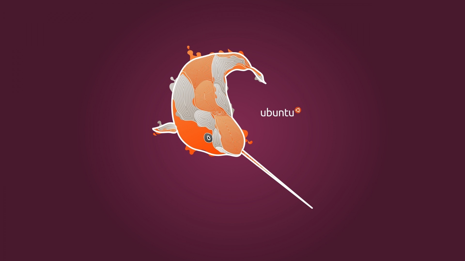 Natty Narwhal, Ubuntu 11.04, Narvalo, Melanzana, 1920x1080, sfondo per PC
