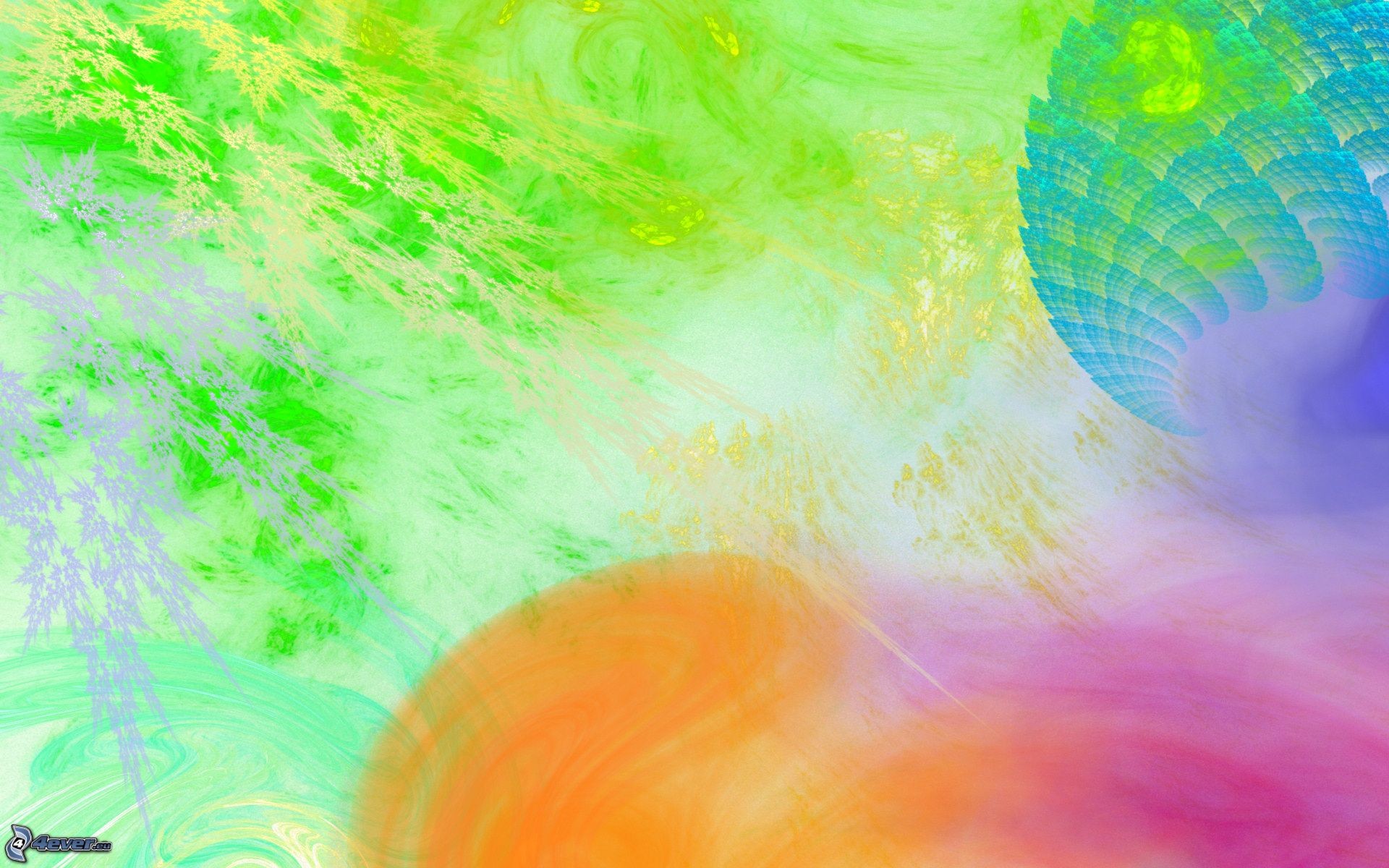 Arte digitale, Verde, Colori pastello, Astratto, 1920x1200, sfondo per PC