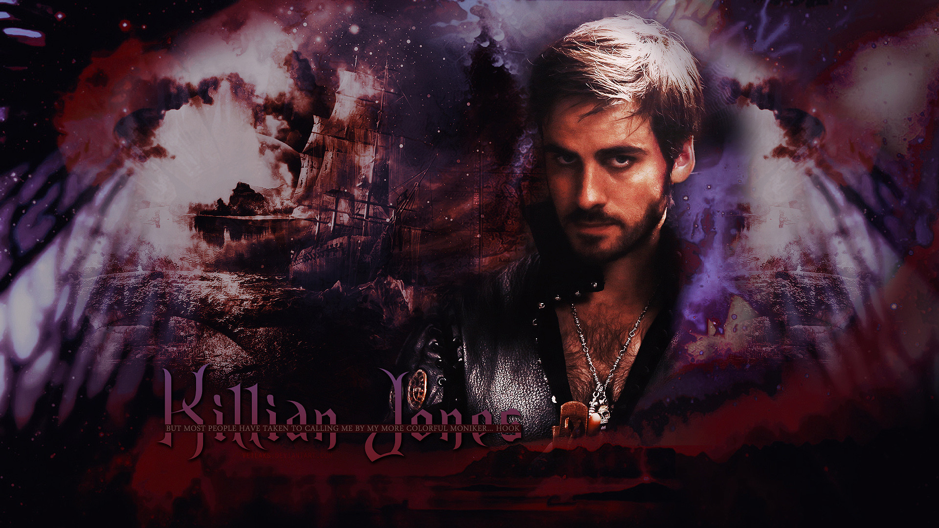 Capitan Uncino, Killian Jones, Colin O'Donoghue, C'era una volta, sfondo widescreen Full HD