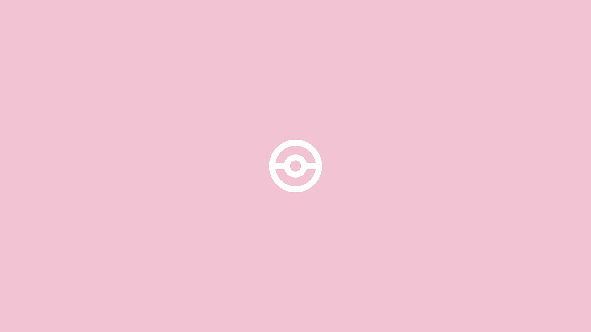 Poké Ball, Pokémon, Sfondo rosa, Minimalismo, Full HD, wallpaper desktop