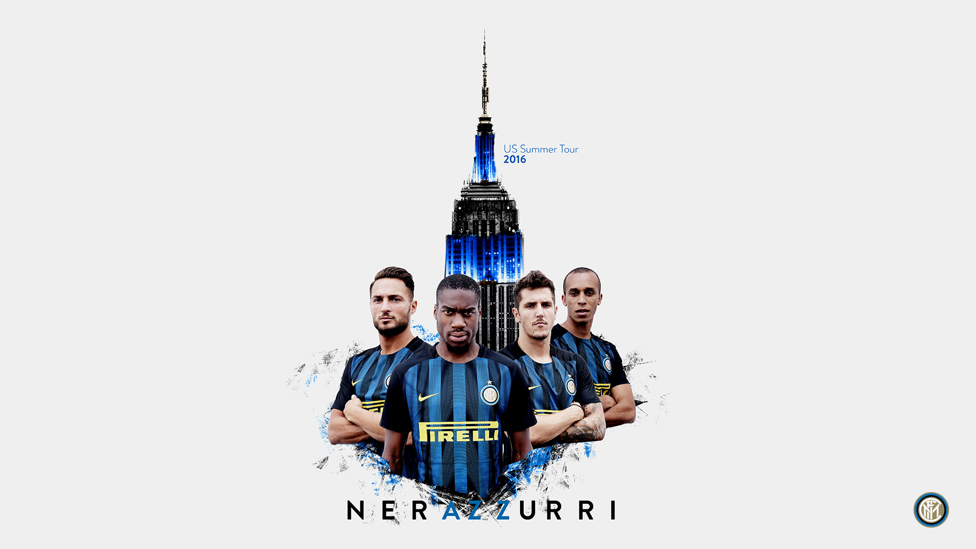 Inter, Nerazzurri, Empire State Building, Tour estivo USA, 16:9 Full HD, sfondo widescreen