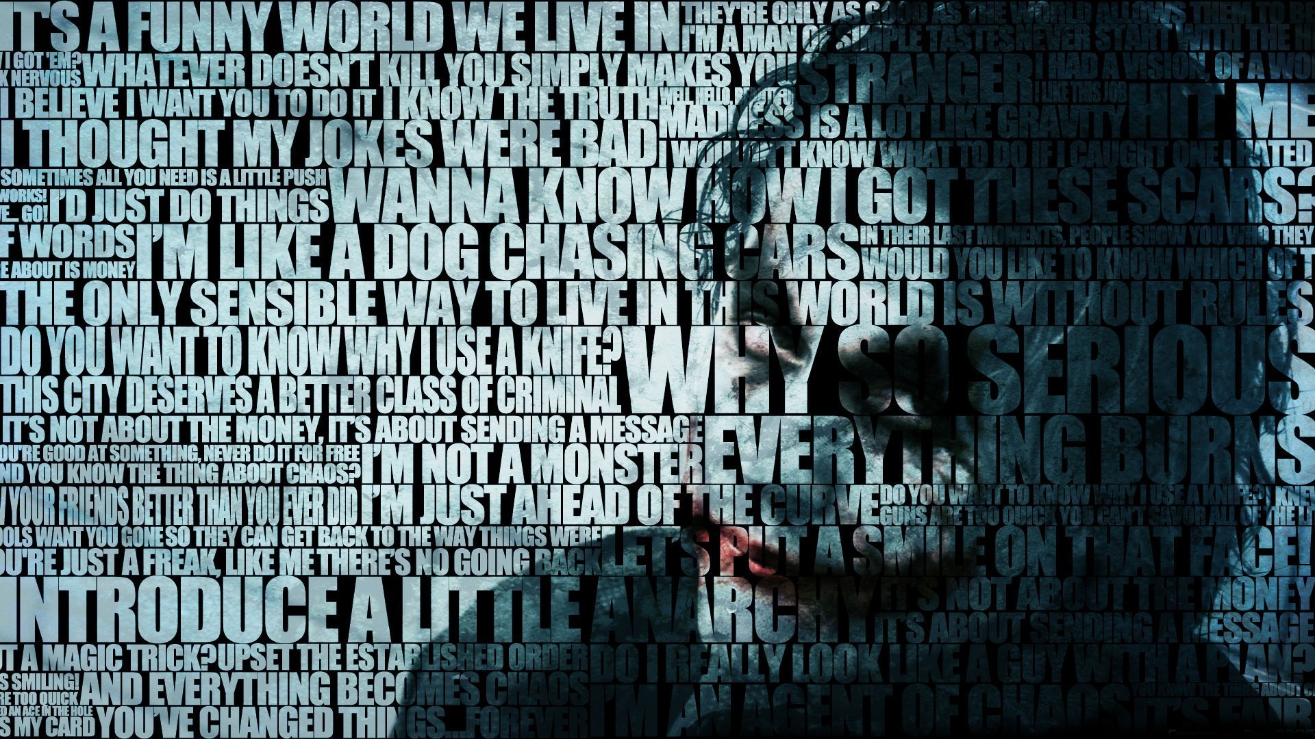 Joker, Heath Ledger, Citazioni, Tipografia, Why So Serious?, Full HD, sfondo per portatile