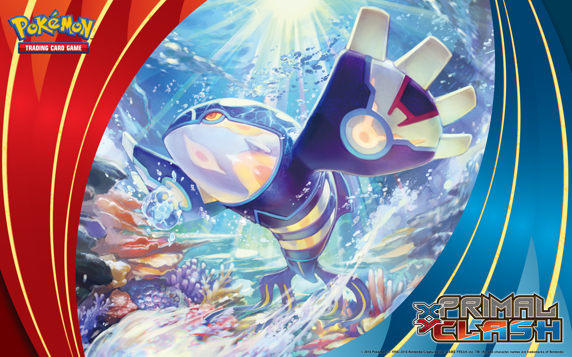 Primal Kyogre, Pokémon Scontro Primordiale, Gioco di carte collezionabili, Mare, sfondo Full HD