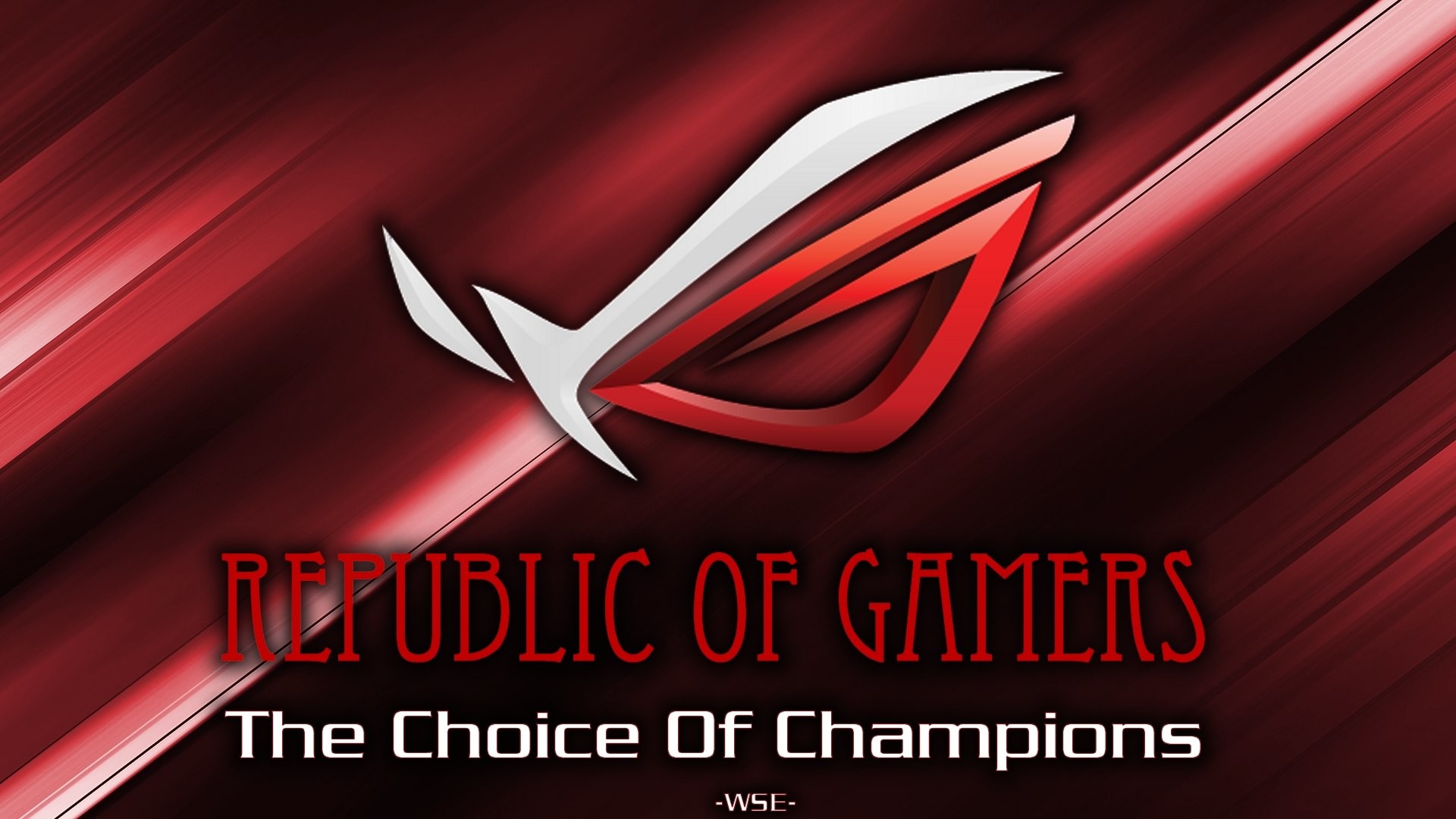 Logo ROG, Republic of Gamers, Asus, Rosso, Full HD 1080p, sfondo desktop