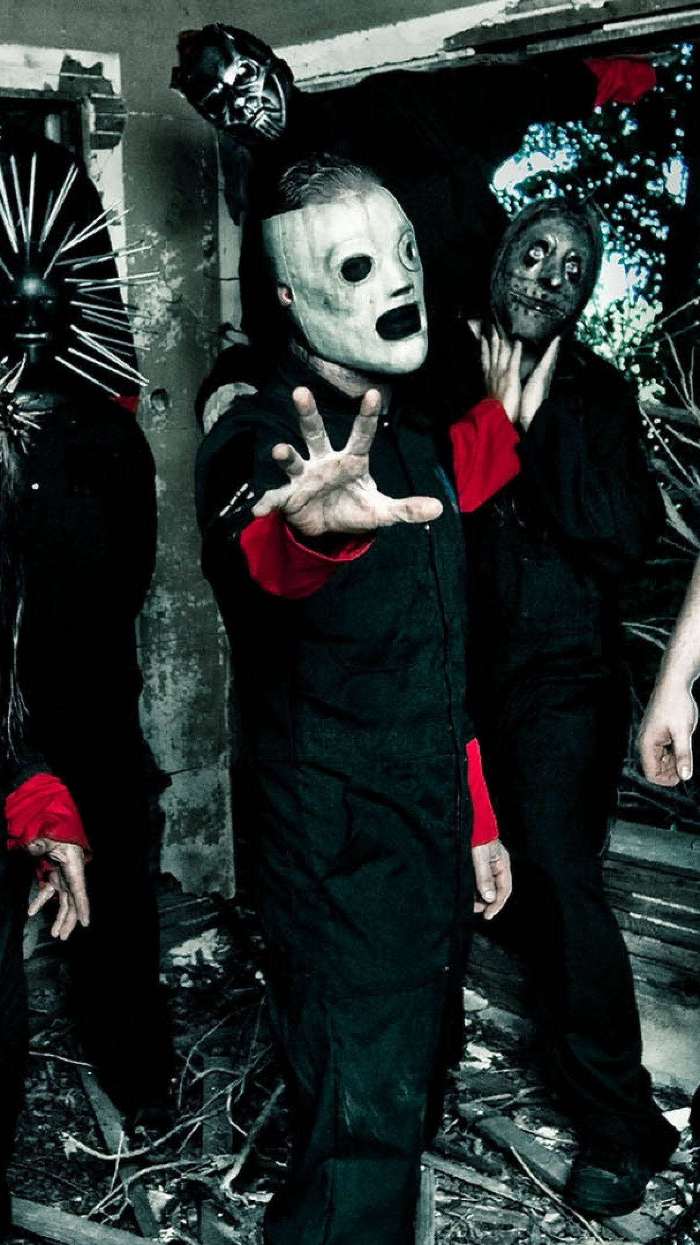 Corey Taylor, Slipknot, Maschera, Stanza abbandonata, QHD+, sfondo verticale per cellulare