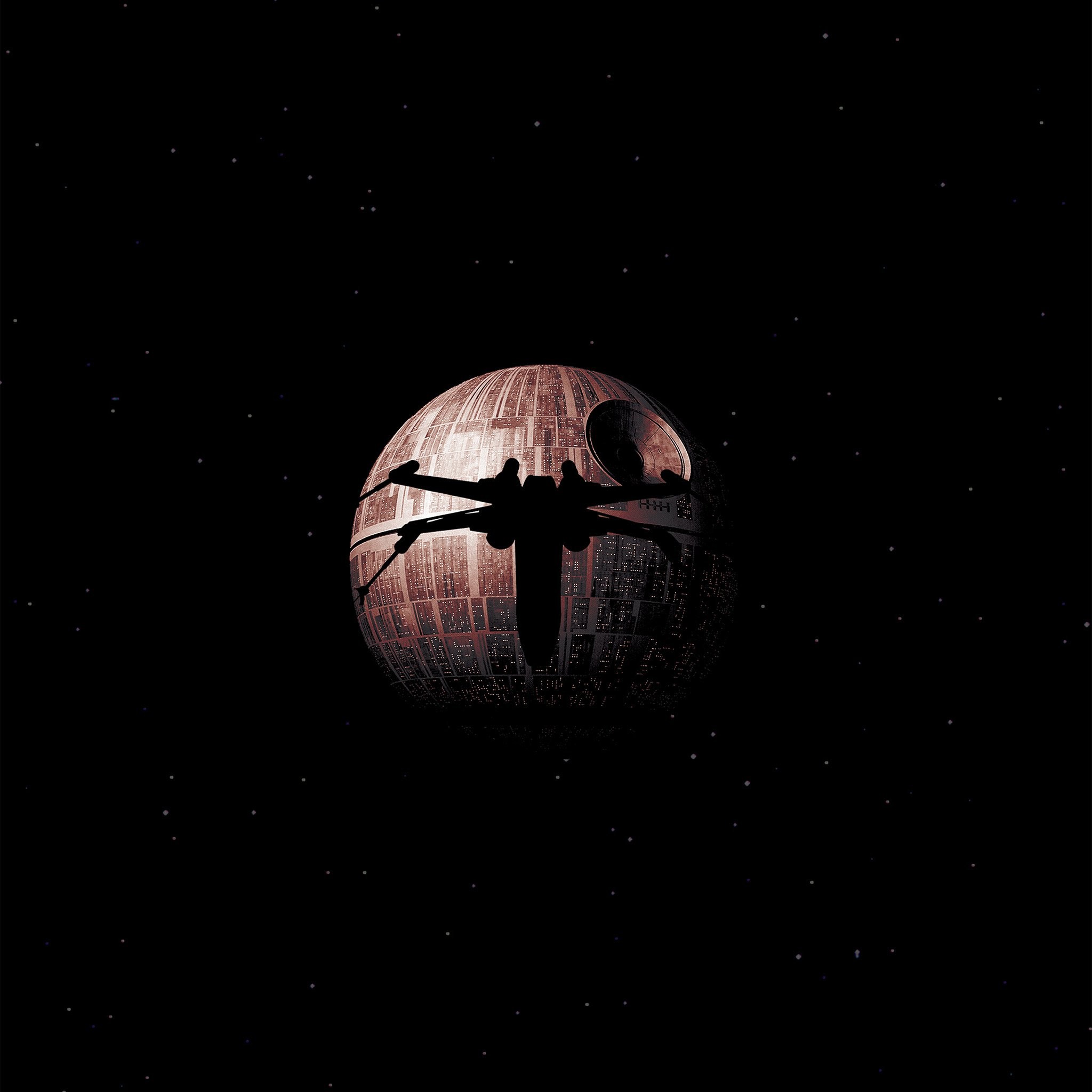 Morte Nera, Rogue One: A Star Wars Story, Spazio, Minimalismo, sfondo per iPad e tablet