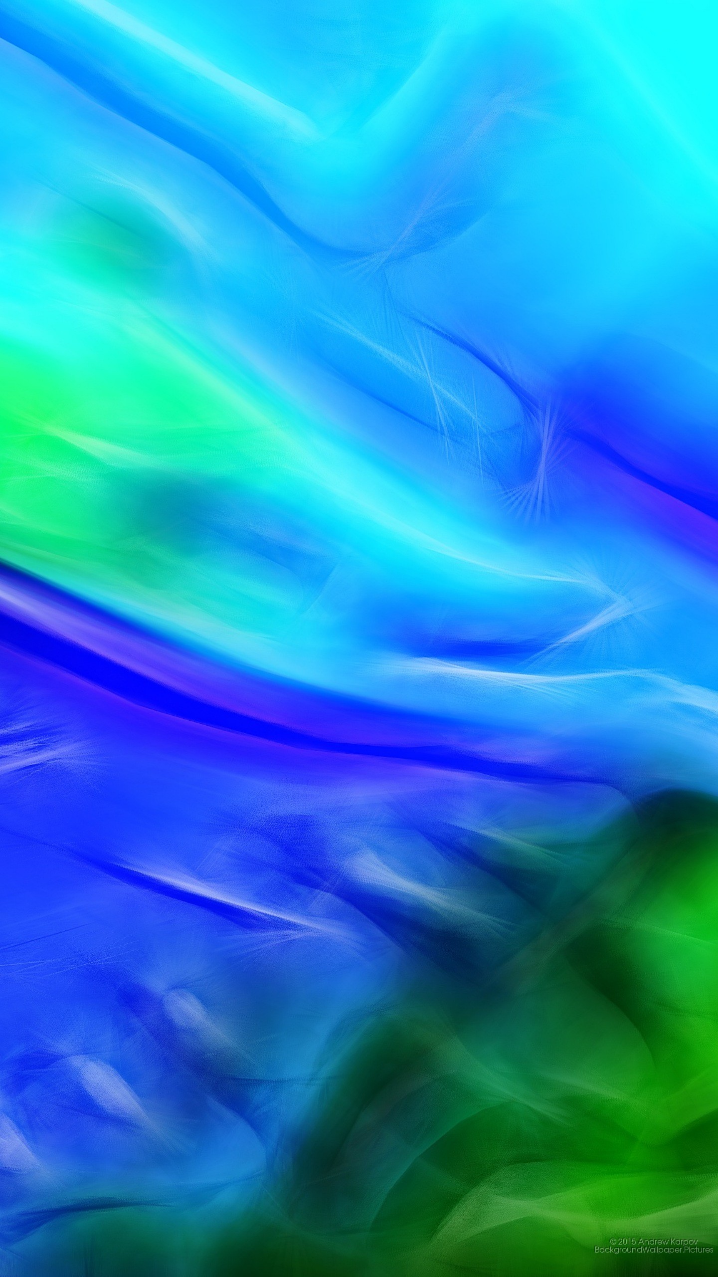 Astratto, Blu, Verde, QHD+, sfondo verticale per cellulare