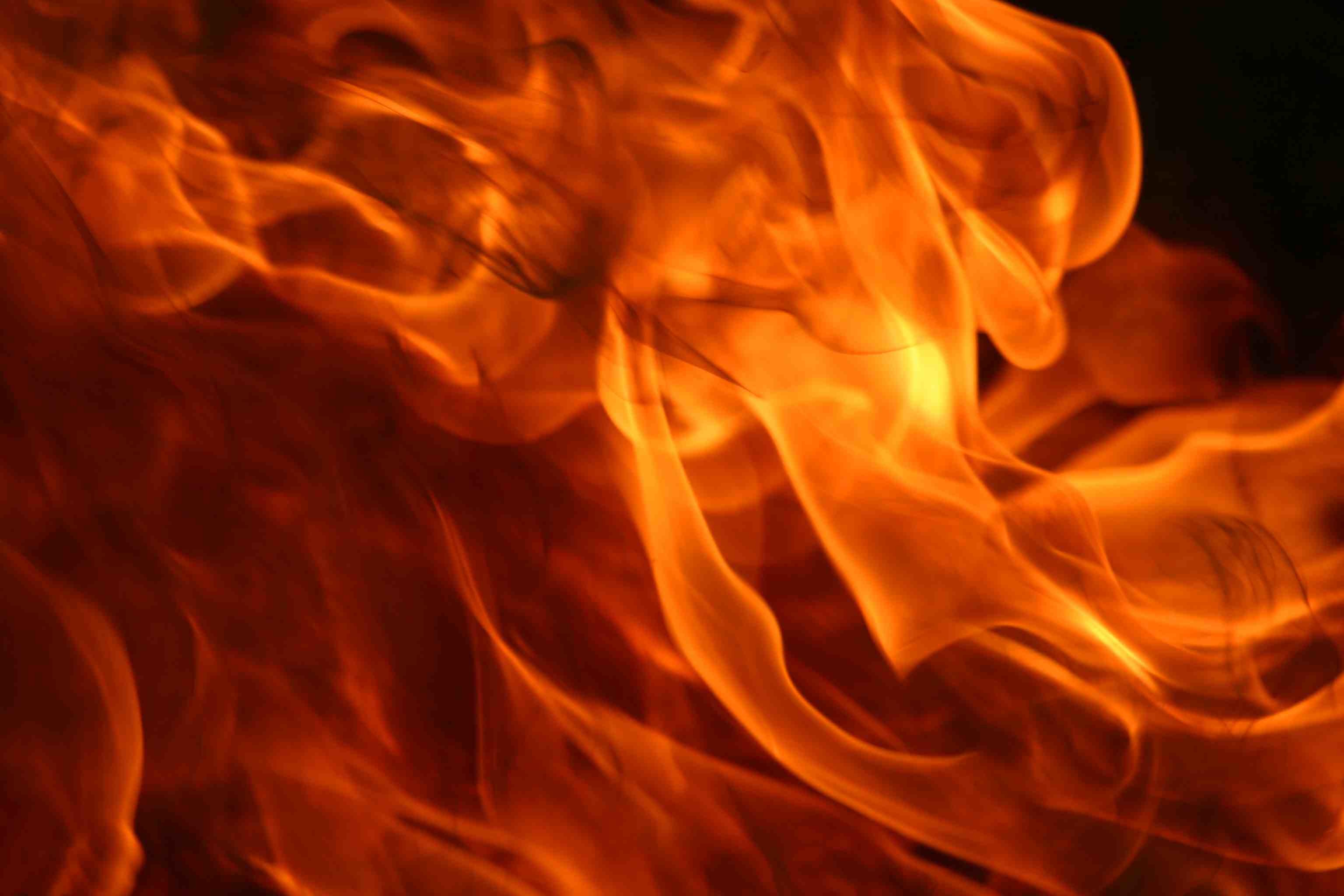 Fiamme, Fuoco, Arancione, 2K, sfondo per PC e portatile